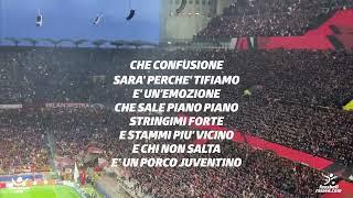 AC Milan-Fans singen Sarà perché ti amo im ausverkauften San Siro beim Derby gegen Inter Mailand