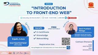 WEBINAR - Introduction to Front-End Web