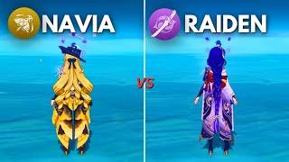 Who is the BEST DPS?? Navia vs Raiden   Genshin Impact 