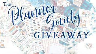 October 2023 Planner Society Giveaway Planner Stickers Scrapbook Paper and More