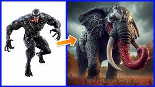 AVENGERS But ELEPHANT VENGERS  all Marvel & DC characters 2024 #AI #superheroes