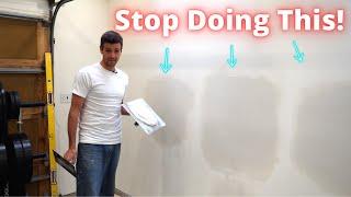 How to Mud Drywall THE WRONG WAY