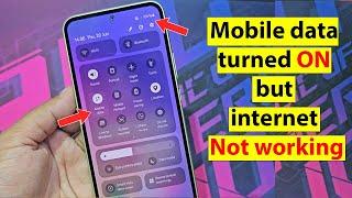 Why is my mobile data not working on my samsung after update