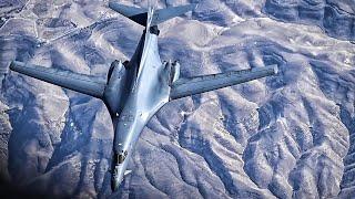 B-1B Bombers Fly Over Middle East WFighter Escort 2021