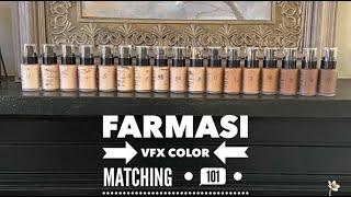 Foundation Color Matching 101 featuring FARMASI VFX Foundation New Formula