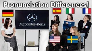 Everyone was shocked by German Car name Pronunciation differences+European car name differences