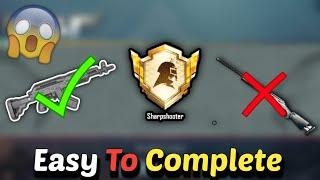 Easy To Complete  SHARPSHOOTER  Tittle In Bgmi Sharpshooter Achievement kaise Complete Kare