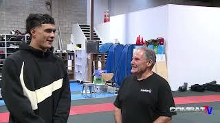 Like father like son. Roman Viney begins quest to to fight at Olympic games. Just like dad did.