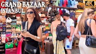 Istanbul Turkey 2024 Grand BazaarFake Market Walking Tour 4K