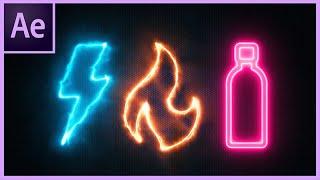Create Electric Fire and Neon Text and Logo Animations in After Effects CC 2020