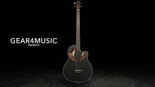 Roundback Electro Acoustic Bass Guitar by Gear4music Black  Gear4music demo
