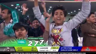 Ben Dunk Thrilling Sixes Against Karachi  Karachi Kings vs Lahore Qalandars Match 23  PSL 2020