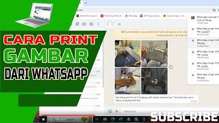 Cara Print Gambar Dari Whatsapp Laptop Ke Printer