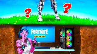 J’ai CONSTRUIT un SETUP GAMING  SECRET pour TRICHER à CACHE-CACHE sur Fortnite 