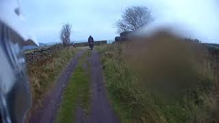 Lane near Clough Head Cottage - CRF 250 Rally