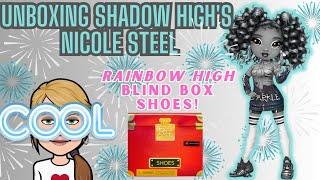 Shadow High Doll UnboxingNicole Steel Stunning Ball Jointed Doll + Rainbow High Blind Box Shoes