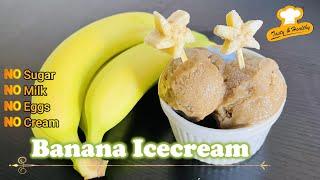 Homemade Banana Ice cream  no sugar no dairy  Banana Ice cream  no sugar banana icecream