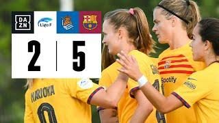 Real Sociedad vs FC Barcelona 2-5  Resumen y goles  Highlights Finetwork Liga F