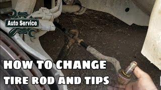 how to change tire rod and tips