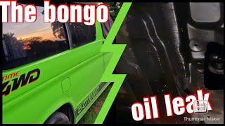 mazda bongo 2.5 diesel have a big oil leak. losing 3lts in 300 miles. can I find and fix it.