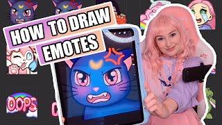 How to Draw EMOTES for Twitch using PROCREATE