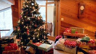 Christmas in a Magical Snow-Covered Cabin - Johnson Family Christmas 2020