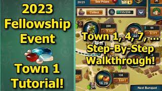 Forge of Empires 2023 Fellowship Event - Town 1 Tutorial How to Easily Complete TownBanquet 1