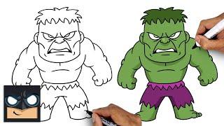 How To Draw The Hulk  Draw & Color Tutorial Step by Step