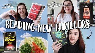 reading 4 NEW thriller and horror books  reading vlog