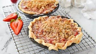 Strawberry Rhubarb Pie  Small Batch  Two Small Pies