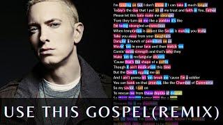 Eminem on Use This Gospel Remix  Rhymes Highlighted