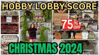 HOBBY LOBBY CHRISTMASPREVIEW 2024  FALL 2024 AND 75% OFF CLEARANCE @hobbylobby