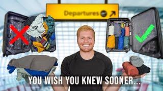 How to Fold Clothes for Travel to SAVE SPACE Tutorial