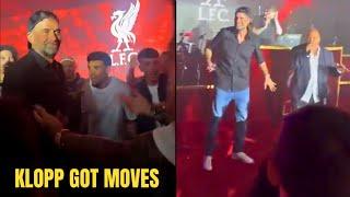 Jurgen Klopp Partying Hard with Liverpool Players   Klopp Dance Moves During Farewell Party