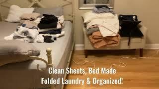 Walkthrough After only Full-Scope Maid Service - Cleaning Dishes Laundry Beds & Organization