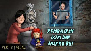 Kisah Menantu Sombong 2 - Mertua Pocong #HORORMISTERI  Kartun hantu animasi Horor