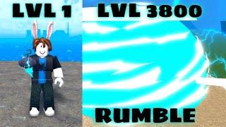 Noob Uses Rumble fruit  Devil Fruits  I Reached Level Max In King Legacy