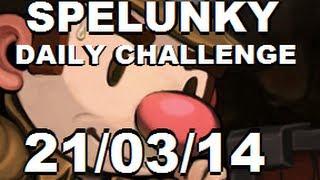 SPELUNKY Daily Challenge - 210314 - Queen Spider Boss Battle