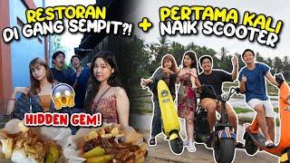 MAIN SCOOTER DI TEPI SAWAH + NEMU RESTORAN DI GANG SEMPIT FT. HITOMI RACHEL YUSUKE