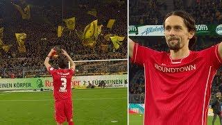 Dortmunds Yellow Wall gives Neven Subotić incredible reception on his return