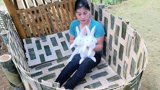 Make a colorful garden for two bunnies - using bamboo nhệ nhàng building life
