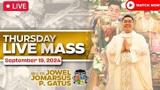 FILIPINO LIVE MASS TODAY ONLINE II SEPTEMBER 19 2024 II FR. JOWEL JOMARSUS GATUS