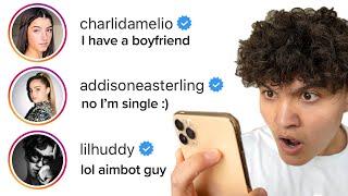 DMing 100 TikTok Celebrities To See Who Would Reply ft. Charli DAmelio & Addison Rae