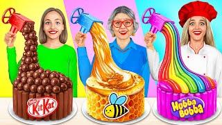 Me vs Grandma Cooking Challenge  Cake Decorating Challenge Situations by MEGA GAME