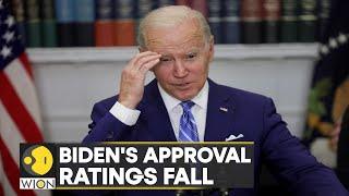 US President Joe Bidens popularity on a downward trajectory approval ratings fall to 36%  WION