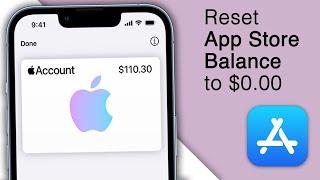 How to Reset App Store Balance to $0.00 on iPhone