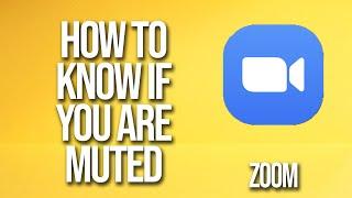 How To Know If You Are Muted Zoom Tutorial