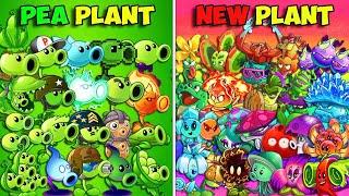 All PEA & NEW PLANTS Battlez - Which Team Plant Will WIn? - PVZ 2 Gameplay