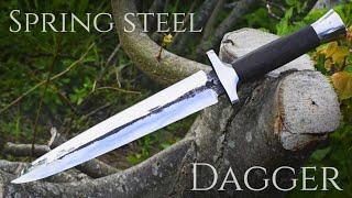 Dagger Making - Scrap Spring Steel Dagger
