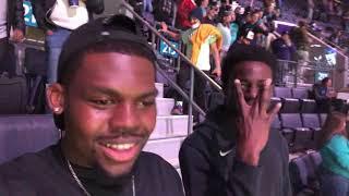 BUDDY HIELD VS. KAI JONES    MY FIRST NBA GAME  HORNETS VS KINGS  GAME WENT DOWN TO THE WIRE